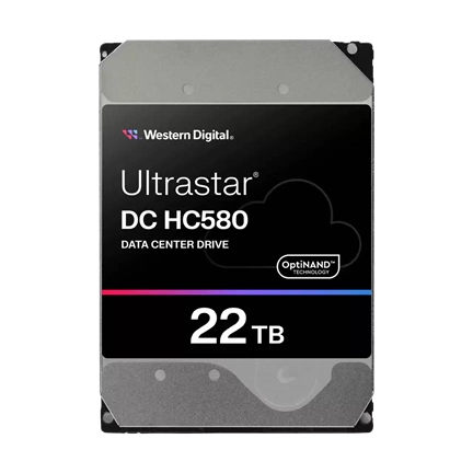 Western Digital Ultrastar DC HC580 Data Center merevlemez - 3,5" SATA 7200rpm 512MB SE 22TB