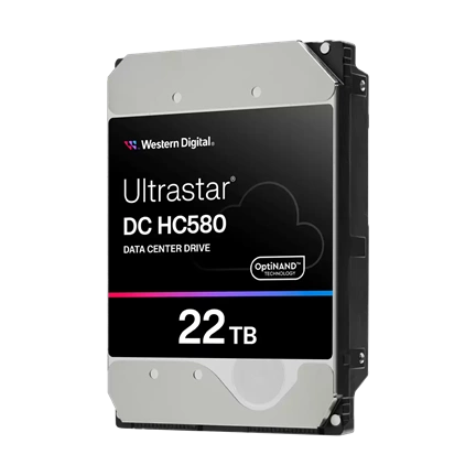 Western Digital Ultrastar DC HC580 Data Center merevlemez - 3,5" SATA 7200rpm 512MB SE 22TB