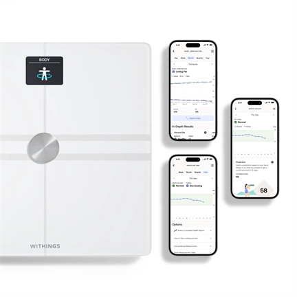 Withings Body Comp Complete Body Analysis Wi-Fi Scale - Fehér