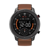 Xiaomi Amazfit GTR 47mm - Black (Brown leather strap)