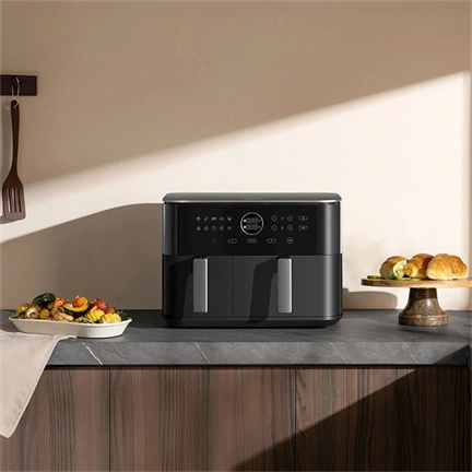 Xiaomi Dual Zone Air Fryer, 10L, 2700W, fekete