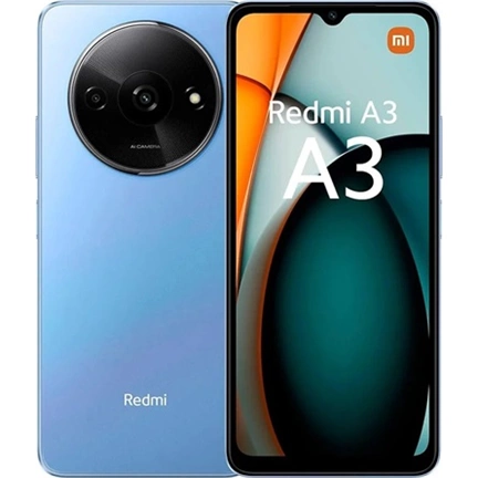 Xiaomi Redmi A3 okostelefon - 6,71" HD+ 90Hz kijelző, 8MP kamera, 4GB, 128GB, Star Blue